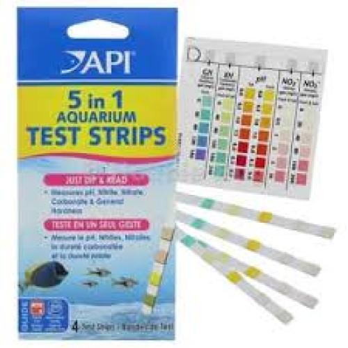 API 5-in-1 Freshwater Aquarium Test Strips 25pk