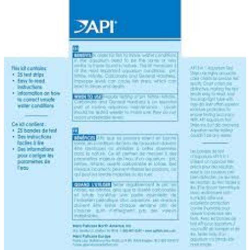 API 5-in-1 Freshwater Aquarium Test Strips 25pk
