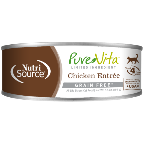 PureVita Wet Cat Can Chicken Entree 5.5oz