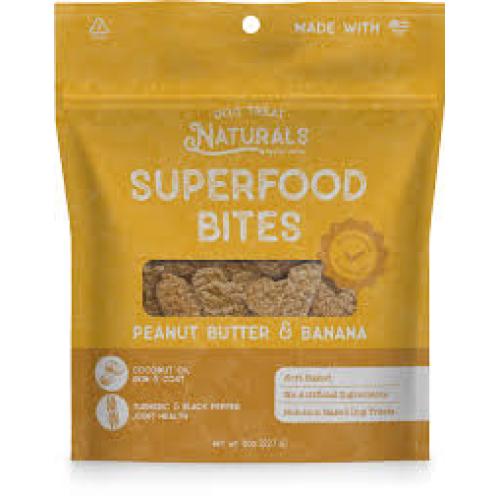Dog Treat Naturals Dog Treat Superfood Peanut Butter & Banana 8oz