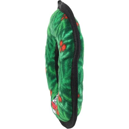 Tuffy Holiday Dog Toy Wreath Ring Medium