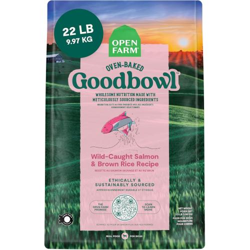 Open Farm Dry Dog Goodbowl Salmon Brown Rice 22#