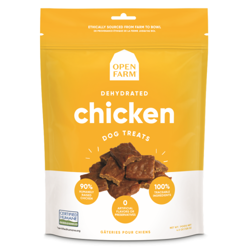 Open Farm Dog Treat Dehydrated Chicken 4.5oz