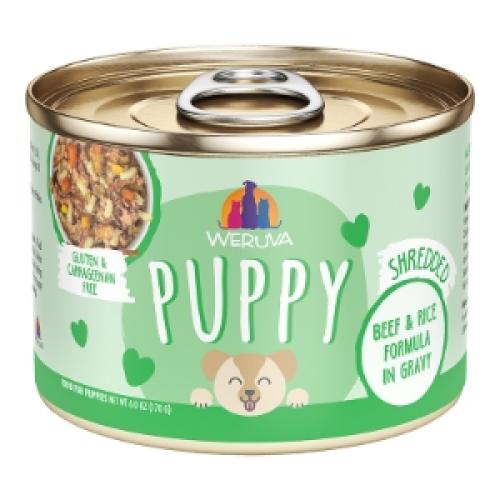 Weruva Wet Dog Can Puppy Beef Rice 6oz
