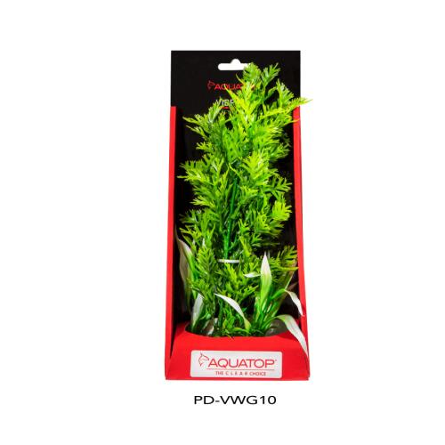Aquatop Aquarium Decor Vibrant Wild Plant Green 10"
