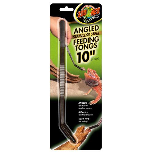 Zoo Med Reptile Supply Feeding Tongs Stainless 10"