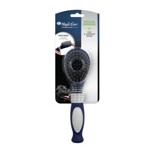 Four Paws Magic Coat Grooming Flex Contour Pin and Bristle Brush