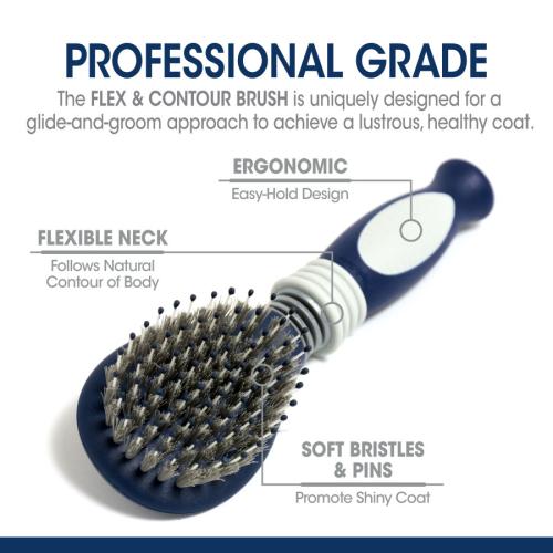 Four Paws Magic Coat Grooming Flex Contour Pin and Bristle Brush