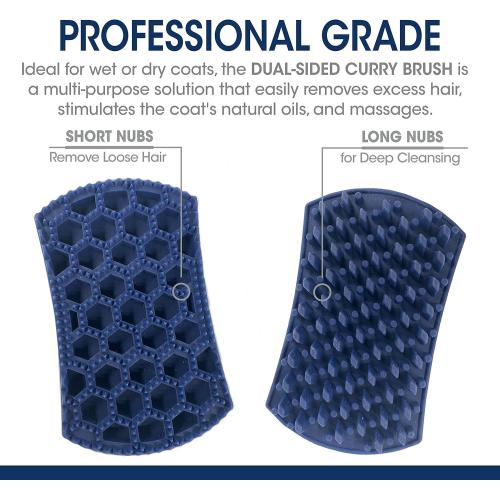 Four Paws Magic Coat Grooming Antibacterial Curry Brush