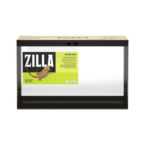 Zilla Reptile Supply Critter Cage Black 10gal