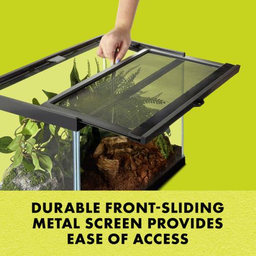 Zilla Reptile Supply Critter Cage Black 10gal