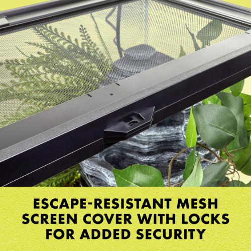 Zilla Reptile Supply Critter Cage Black 10gal