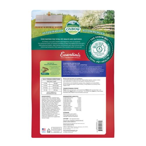 Oxbow Small Animal Food Adult Rabbit 10#