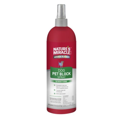 Nature's Miracle Dog Pet Block Spray 16oz