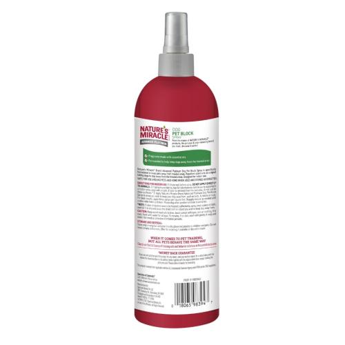 Nature's Miracle Dog Pet Block Spray 16oz