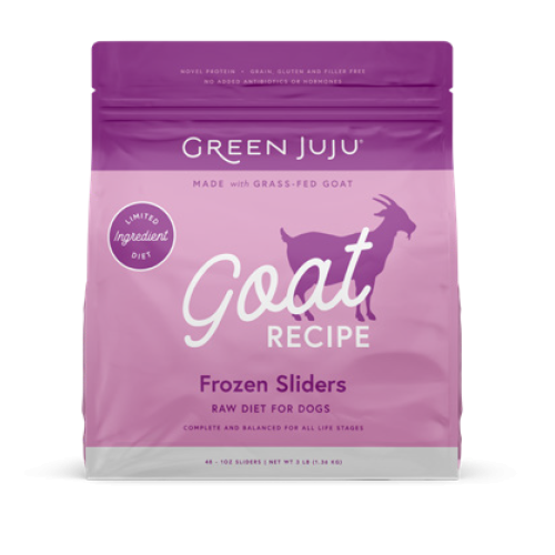 Green Juju Frozen Dog Cat Raw Goat Sliders 3#
