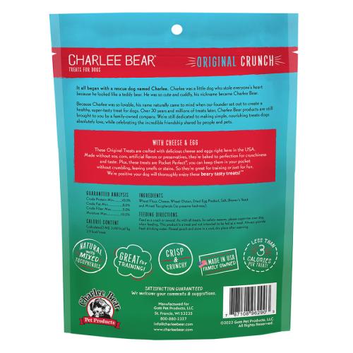 Charlee Bear Dog Treat Original Cheese Egg 16oz