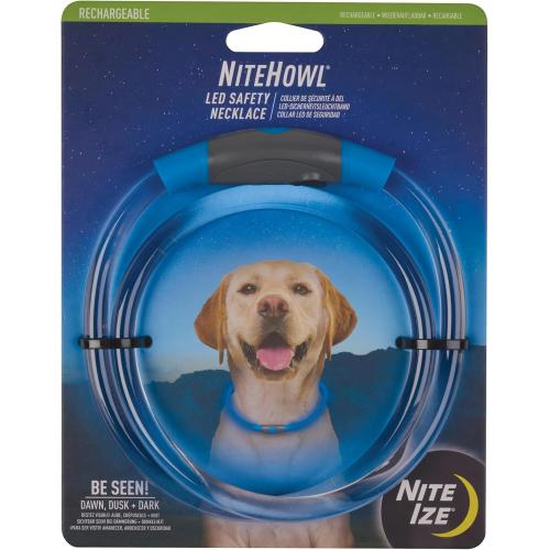Nite Ize Dog Collar Rechargeable LED Necklace Blue
