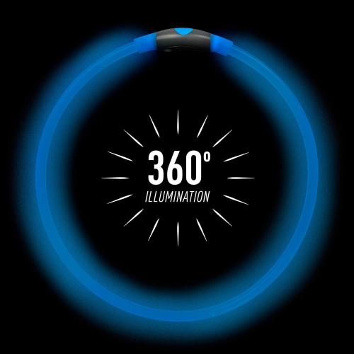 Nite Ize Dog Collar Rechargeable LED Necklace Blue
