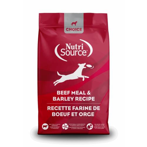 NutriSource Choice Dry Dog Beef Barley 5#