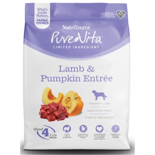 Pure Vita Dry Dog Grain Free Lamb Pumpkin 4#