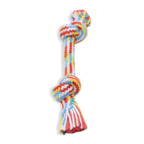 Mammoth Dog Toy Braidys Rope Bone Small 9"