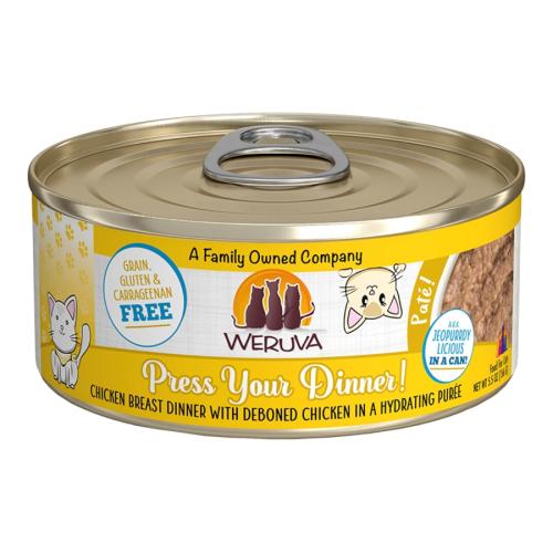 Weruva Wet Cat Can Press Your Dinner Chicken Breast Pate 5.5oz
