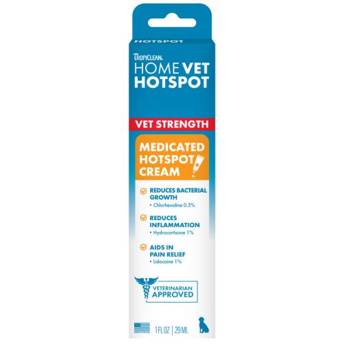 TropiClean HomeVet Pet Med Medicated Hot Spot Cream 1oz