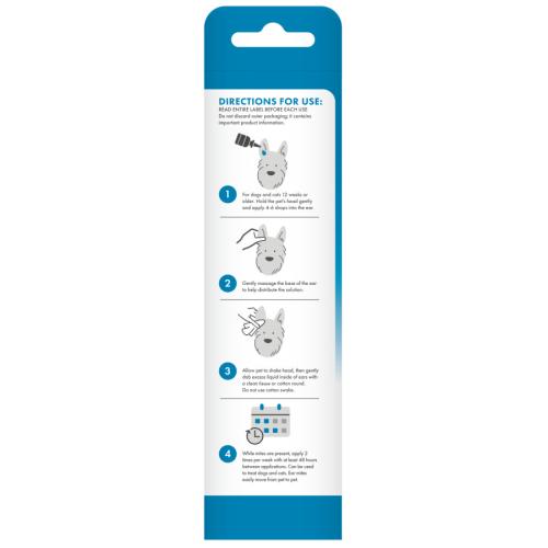 TropiClean HomeVet Pet Med Ear Mite Treatment 2oz