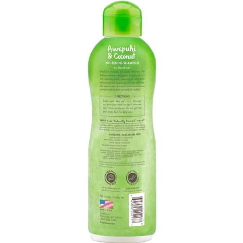 TropiClean Pet Shampoo Whitening Awapuhi & Coconut 20oz