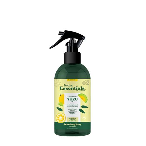 TropiClean Essentials Dog Grooming Refreshing Spray Yuzu 8oz