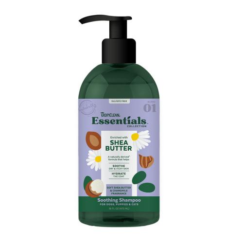 TropiClean Essentials Pet Shampoo Shea Butter 16oz