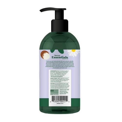 TropiClean Essentials Pet Conditioner Shea Butter 16oz