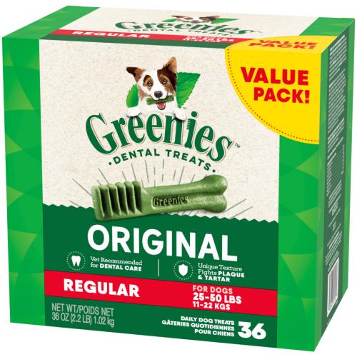 Greenies Dog Treat Original Regular 36oz