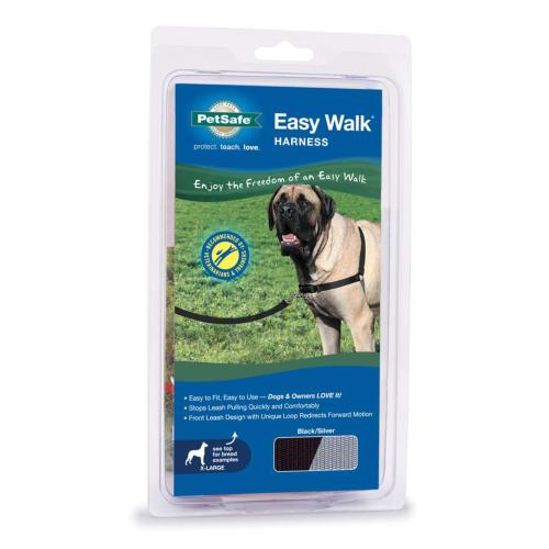 PetSafe Dog Harness Easy Walk Black Silver XLarge