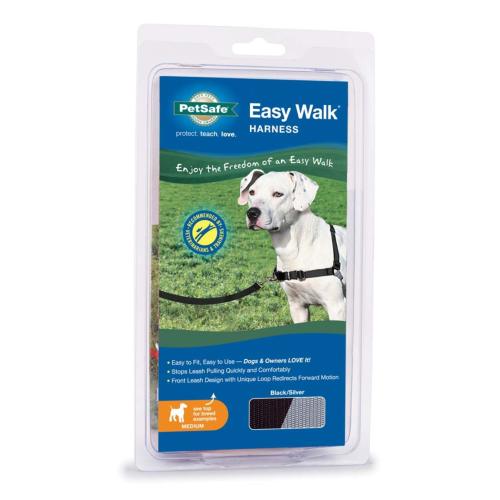 PetSafe Dog Harness Easy Walk Black Silver Medium