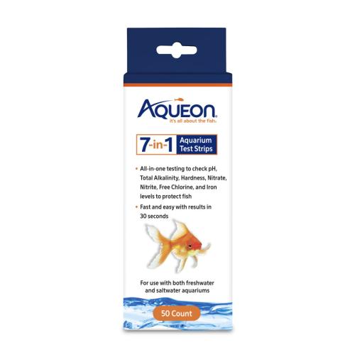 Aqueon Aquarium 7 in 1 Test Strips 50ct.