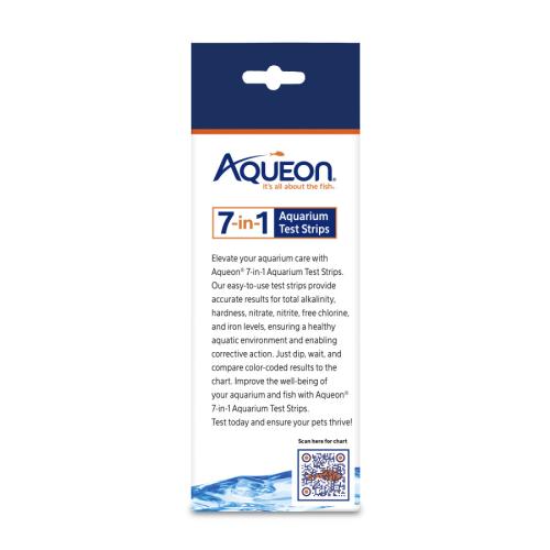 Aqueon Aquarium 7 in 1 Test Strips 50ct.