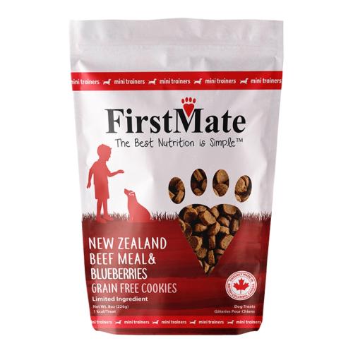 FirstMate Dog Treat Beef & Blueberry Mini Trainers 8oz