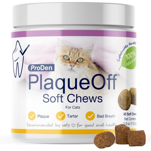 PlaqueOff Cat Dental Soft Chews 45ct