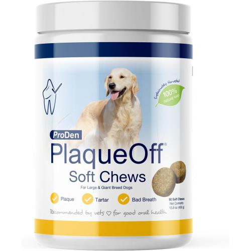 PlaqueOff Dog Dental Soft Chews Large & Giant Breed 90ct