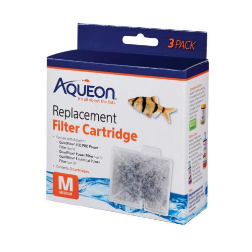 Aqueon Aquarium Supply Replacement Filter Cartridge Medium 3pk