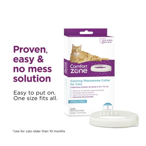 Comfort Zone Cat Supply Calming Pheromone Collar