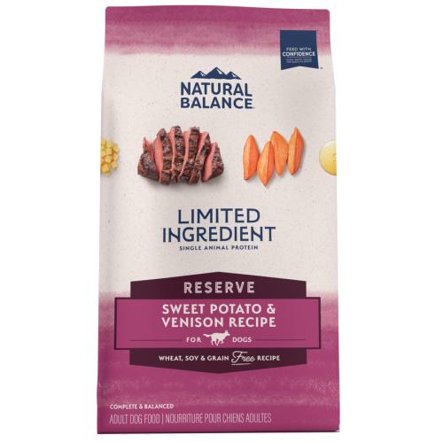 Natural Balance Dry Dog Grain Free Venison Sweet Potato 4#