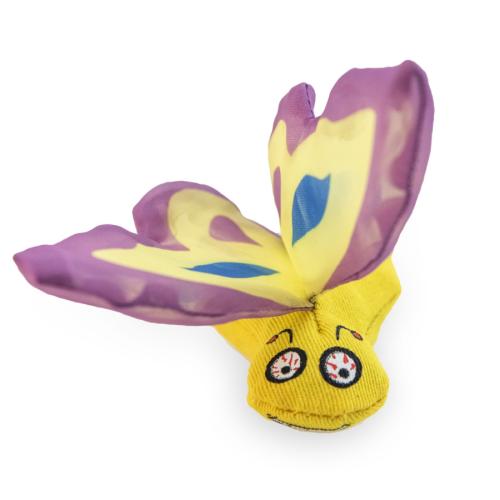 Yeowww! Catnip Crinkle Butterfly Purple 3"