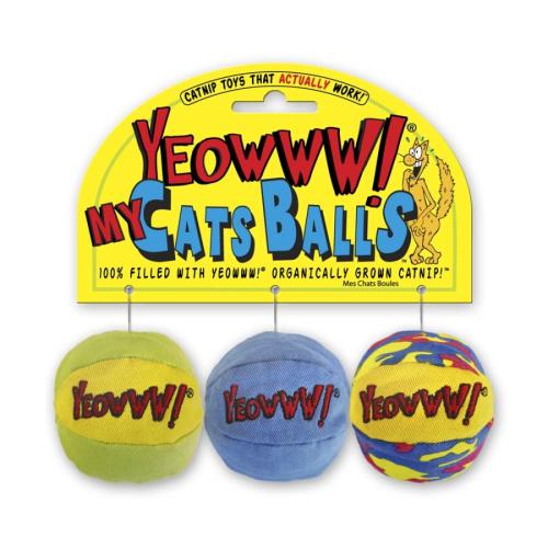 Yeowww! Catnip My Cats Balls 3pk
