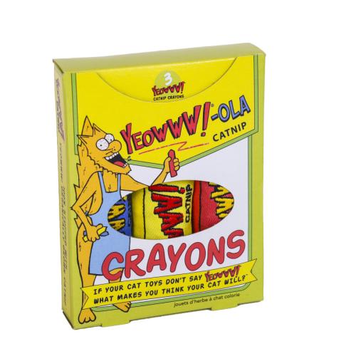 Yeowww! -ola Catnip Crayons 3pk