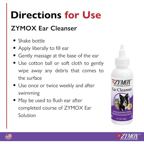 Zymox Grooming Supply Ear Cleanser 4oz