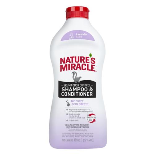 Nature's Miracle Skunk Odor Control Shampoo & Conditioner Lavender 32oz