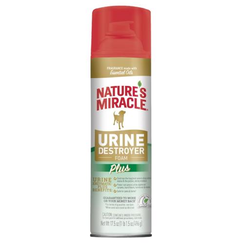 Nature's Miracle Clean Up Dog Urine Destroyer Plus Foam 17.5oz